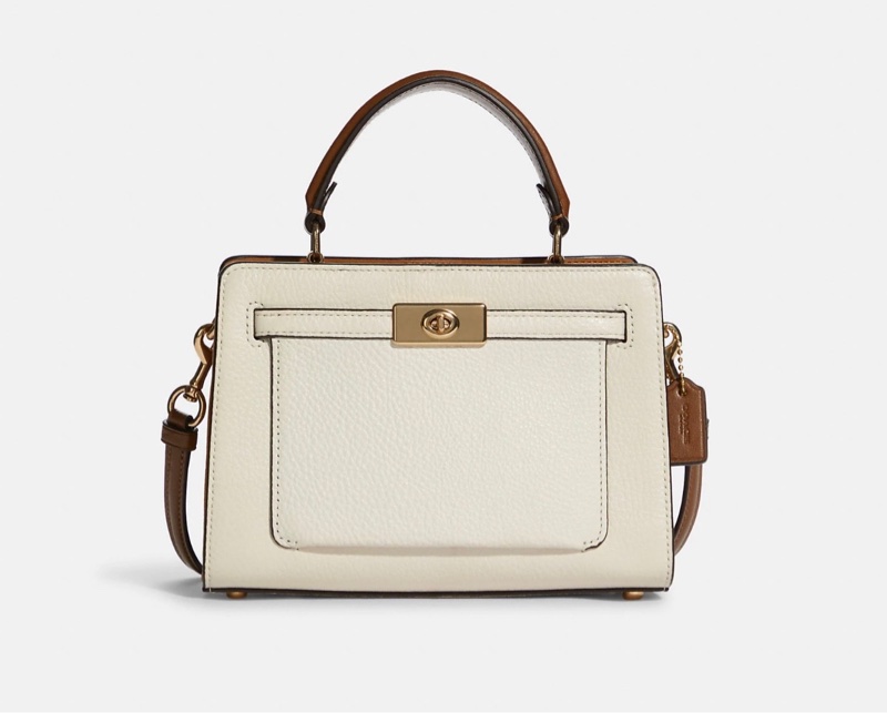 [COACH] 🆕 Mini Lane Top Handle 荔枝皮革手提/斜背包 [美國正品 現貨在台]-3