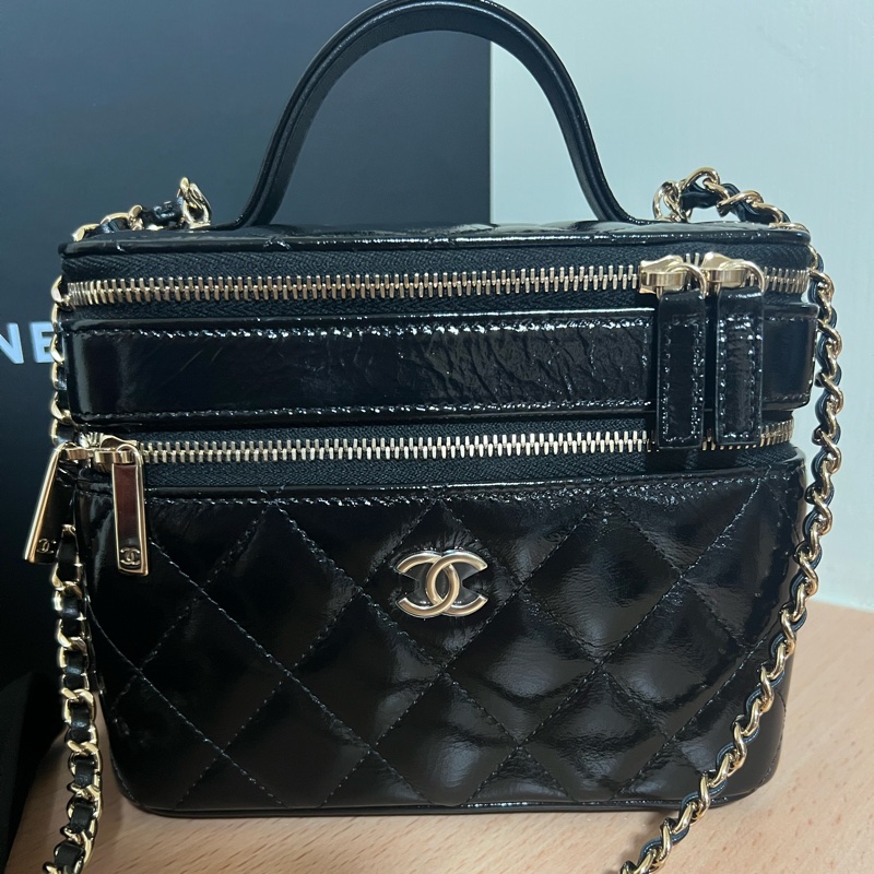 chanel雙層化妝包-0