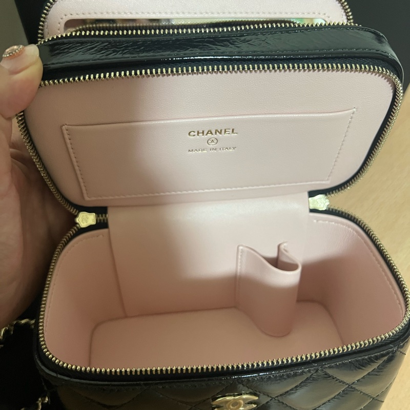 chanel雙層化妝包-4