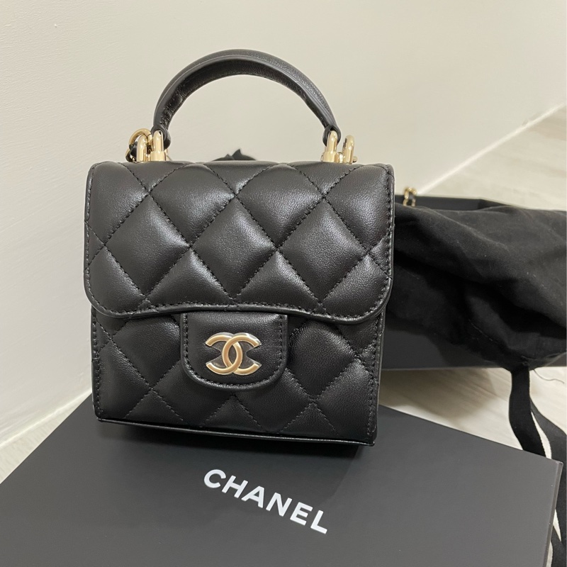 chanel 香奈兒手柄鏈條小包-0