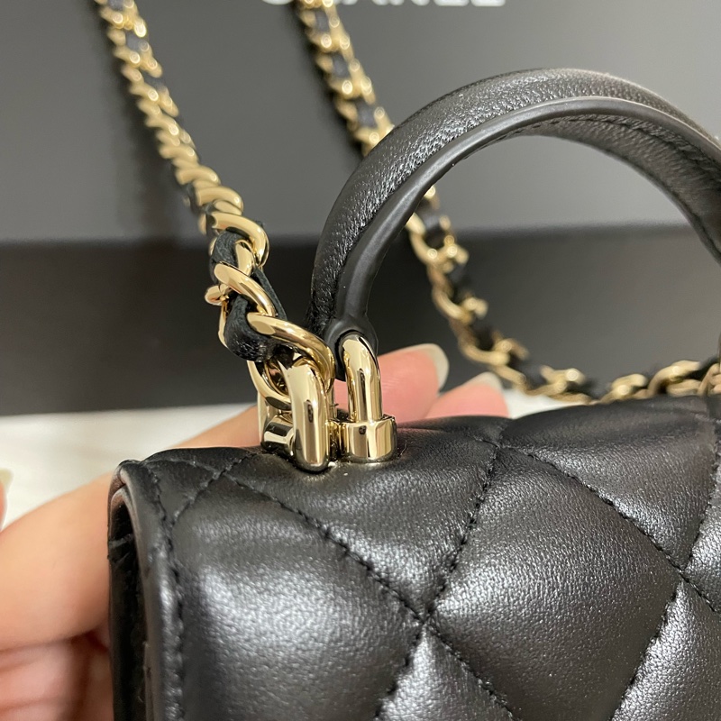 chanel 香奈兒手柄鏈條小包-7