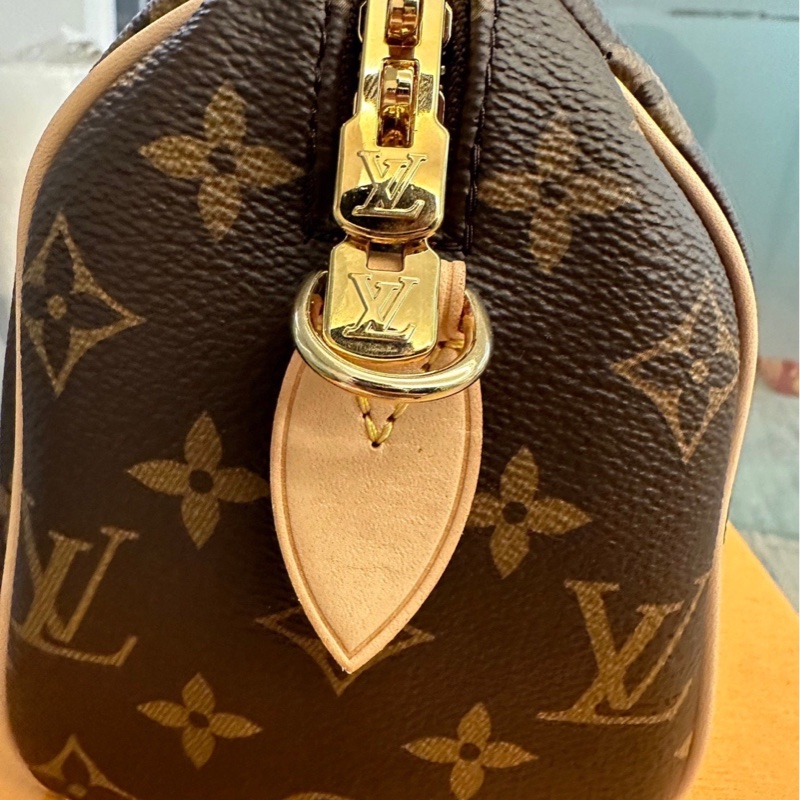 LV SPEEDY 20粉背帶-1