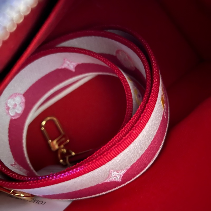 LV SPEEDY 20粉背帶-7