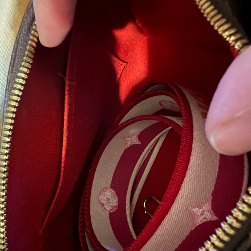 LV SPEEDY 20粉背帶-8