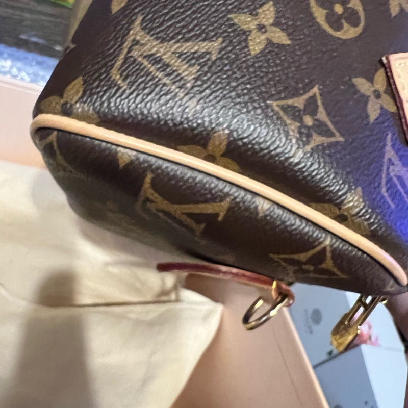 LV SPEEDY 20粉背帶-11