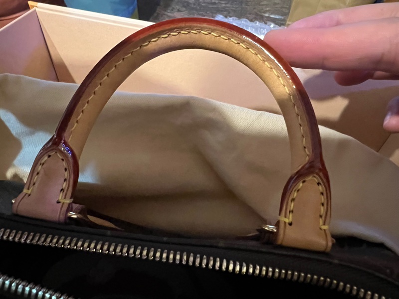 LV SPEEDY 20粉背帶-18