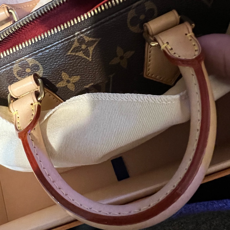 LV SPEEDY 20粉背帶-21