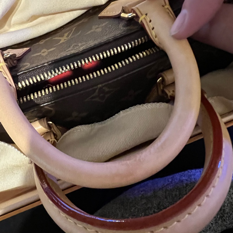 LV SPEEDY 20粉背帶-22