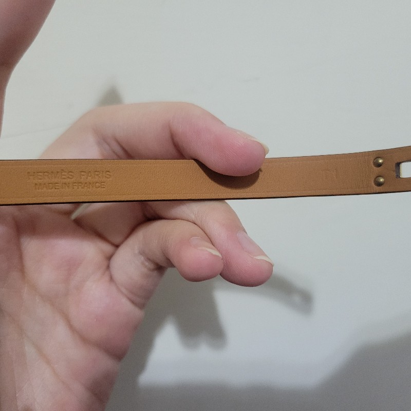 hermes mini kelly大象灰手環 購自官網 包裝完整-5