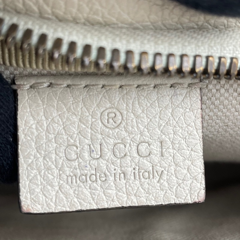 GUCCI 復古風格圖案 小牛皮 #胸口包 / #腰包   小款（白） 長背帶🔥-14