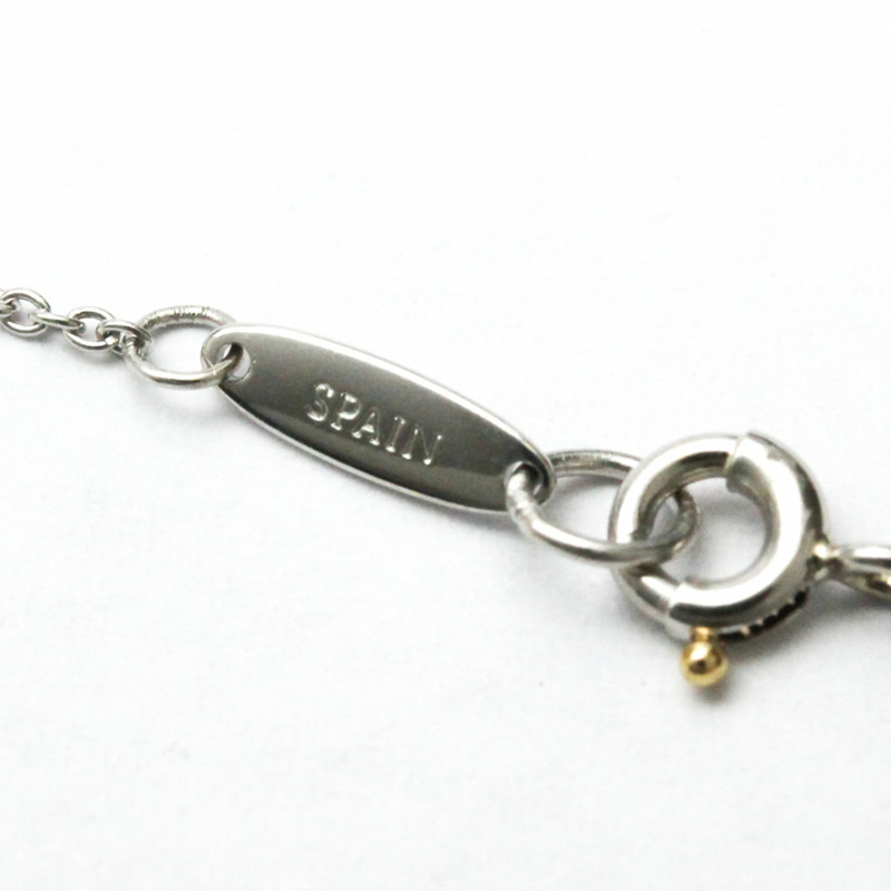 【日本直送】Tiffany Open Heart 鉑金鑽石男士女士時尚吊墜項鍊（銀色）-9