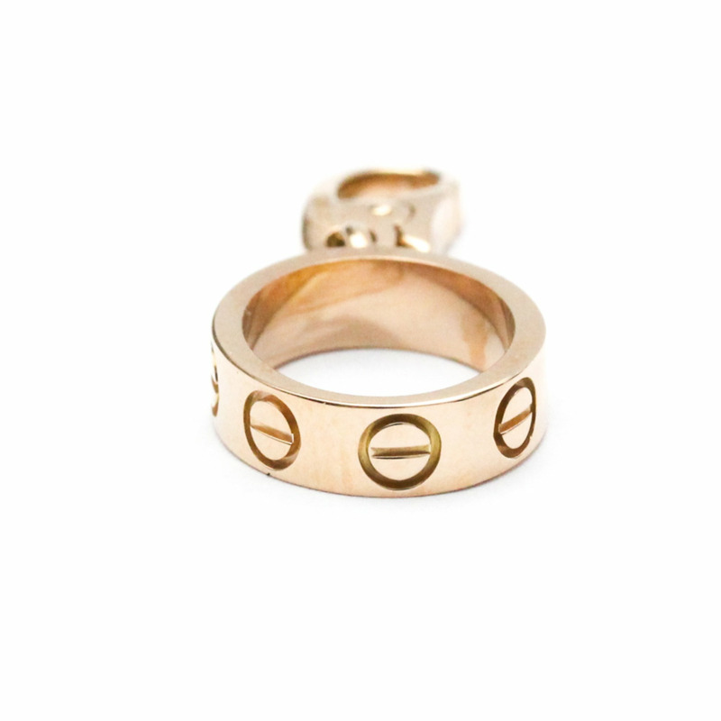 【日本直送】卡地亞 Love Love Charm 玫瑰金(18K)無石男女時尚吊墜項鍊(玫瑰金)-5