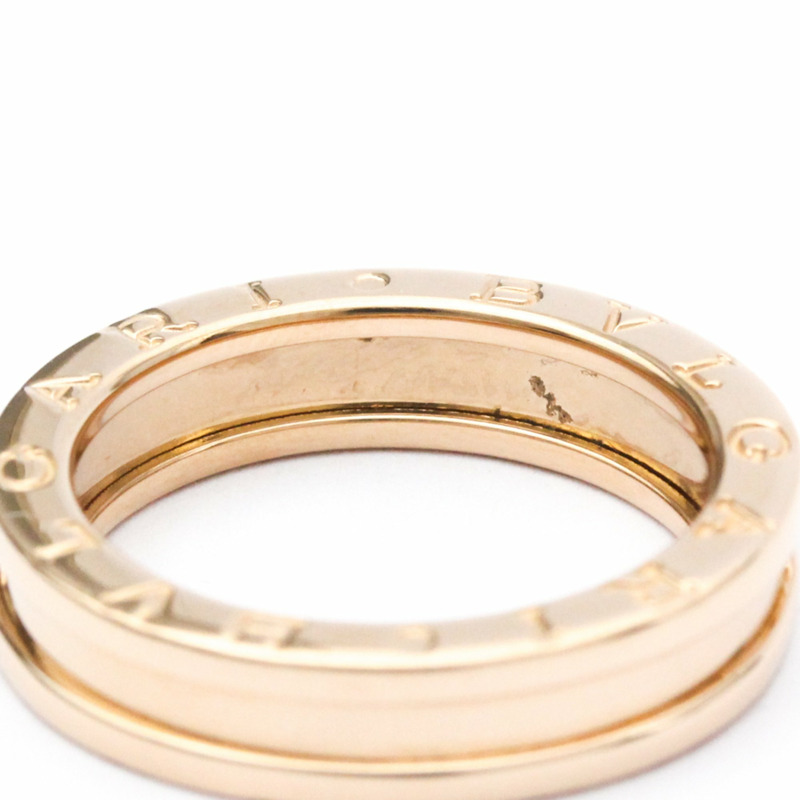 【日本直送】Bvlgari B.zero1 玫瑰金 (18K) 時尚無石戒指 玫瑰金-5