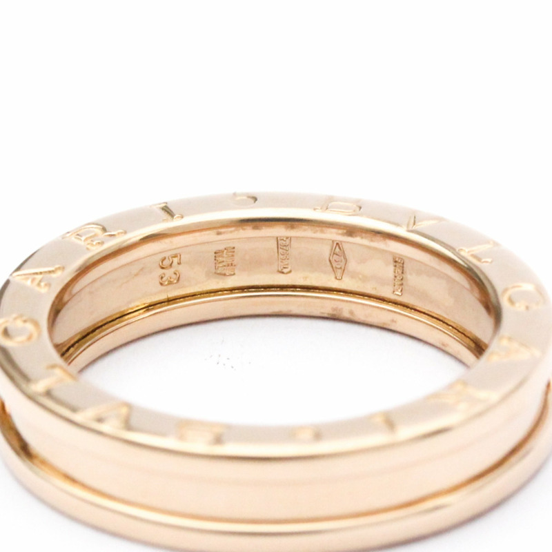 【日本直送】Bvlgari B.zero1 玫瑰金 (18K) 時尚無石戒指 玫瑰金-7