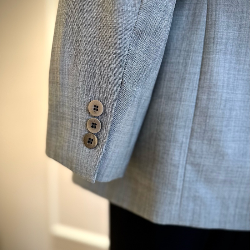 ［併單Ｐ］Façonnable 氣質灰西裝長褲套裝＋UNTITLED 白色圓裙+LONGCHAMP 粉色方絲巾-3