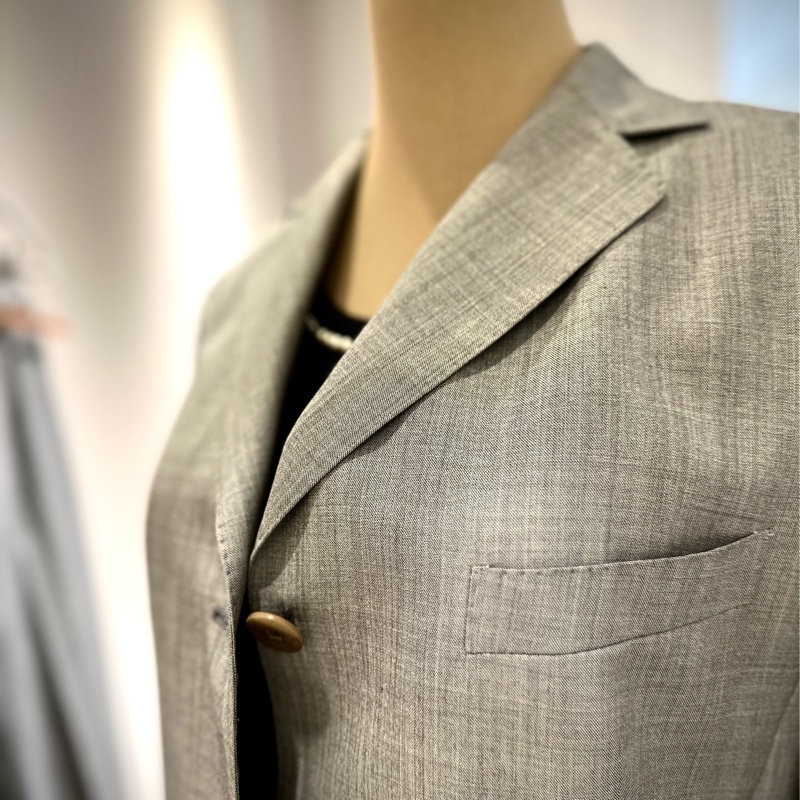 ［併單Ｐ］Façonnable 氣質灰西裝長褲套裝＋UNTITLED 白色圓裙+LONGCHAMP 粉色方絲巾-6