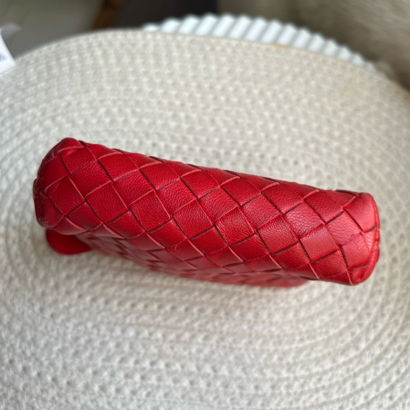 BV小羊皮紅色小零錢包-3