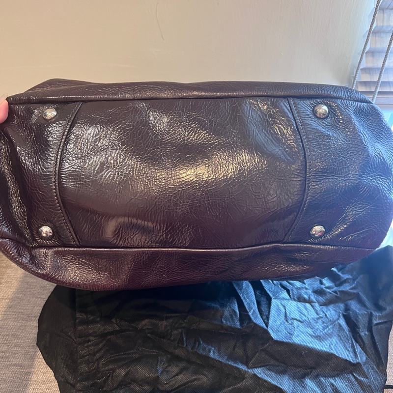 Prada 酒紅色肩背包-3