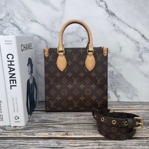Louis Vuitton 路易威登經典M45847經典SAC PLAT BB系列Monogram帆布 #琴譜包 / #手提包 / #斜背包 / #肩背包 晶片款