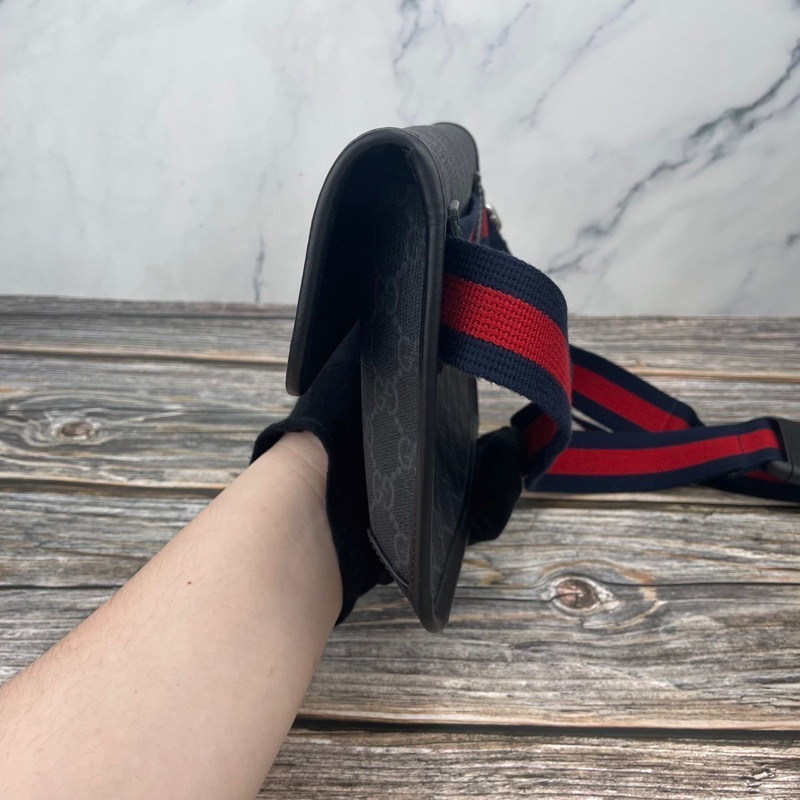 #GUCCI GG Supreme 帆布印花 #腰包 / #胸口包 /#斜背包 / #肩背包-4