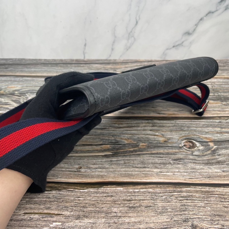 #GUCCI GG Supreme 帆布印花 #腰包 / #胸口包 /#斜背包 / #肩背包-11