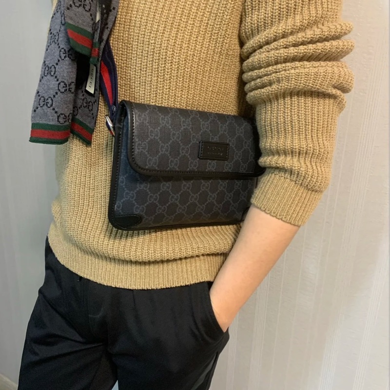 #GUCCI GG Supreme 帆布印花 #腰包 / #胸口包 /#斜背包 / #肩背包-3