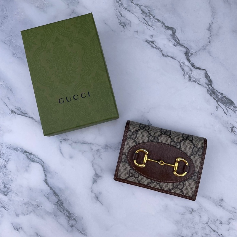 #全配 #GUCCI Horsebit 1955 馬銜壓釦 #短夾 / #卡夾-0