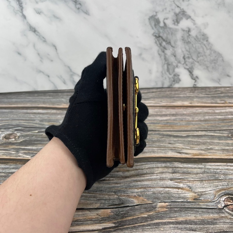 #全配 #GUCCI Horsebit 1955 馬銜壓釦 #短夾 / #卡夾-4