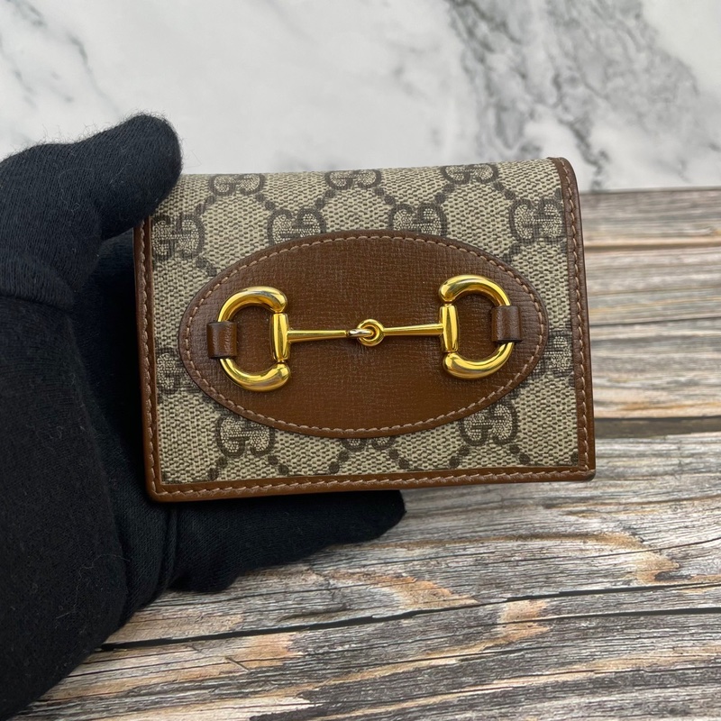 #全配 #GUCCI Horsebit 1955 馬銜壓釦 #短夾 / #卡夾-12