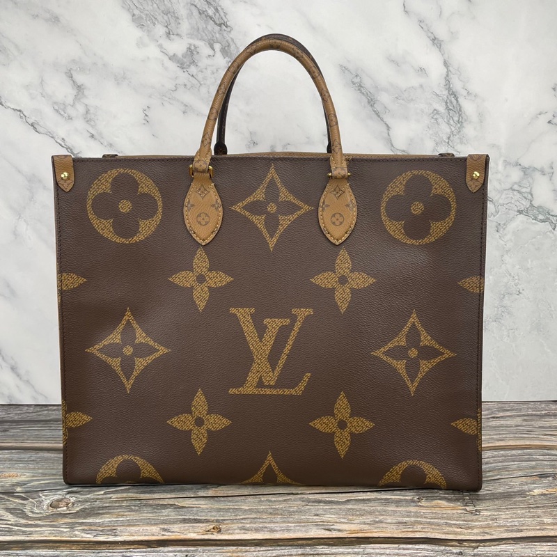 Louis Vuitton 路易威登M44576經典ONTHEGO Monogram Reverse帆布 #購物包 / #手提包 / #肩背包-0