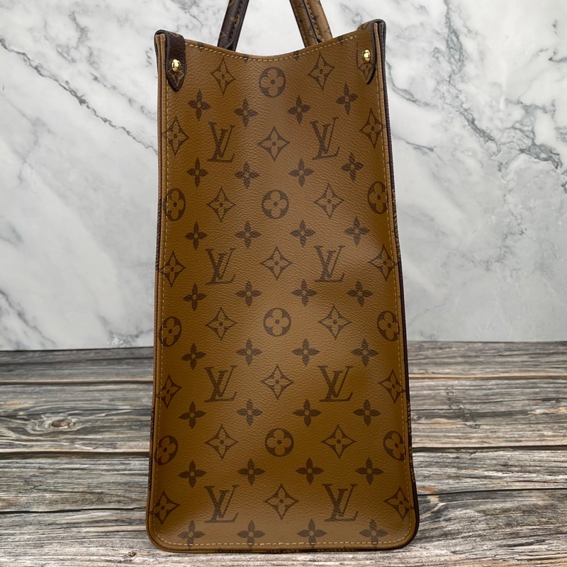 Louis Vuitton 路易威登M44576經典ONTHEGO Monogram Reverse帆布 #購物包 / #手提包 / #肩背包-3
