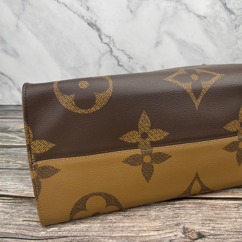 Louis Vuitton 路易威登M44576經典ONTHEGO Monogram Reverse帆布 #購物包 / #手提包 / #肩背包-6