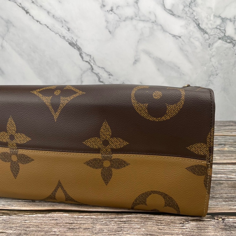 Louis Vuitton 路易威登M44576經典ONTHEGO Monogram Reverse帆布 #購物包 / #手提包 / #肩背包-7