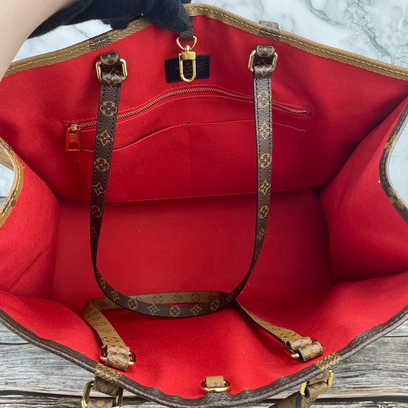 Louis Vuitton 路易威登M44576經典ONTHEGO Monogram Reverse帆布 #購物包 / #手提包 / #肩背包-8