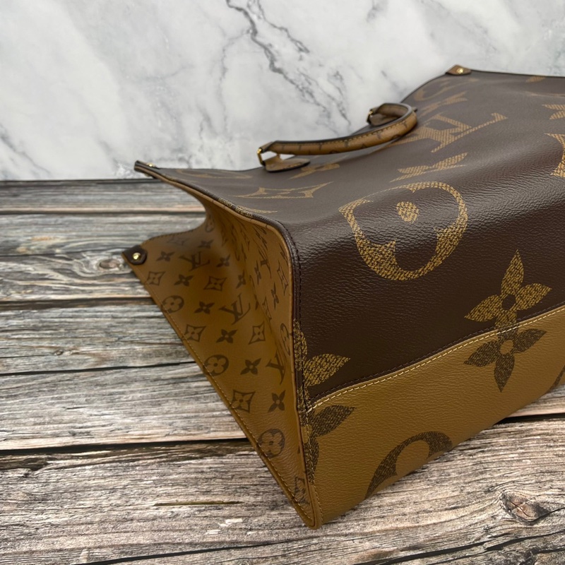 Louis Vuitton 路易威登M44576經典ONTHEGO Monogram Reverse帆布 #購物包 / #手提包 / #肩背包-10