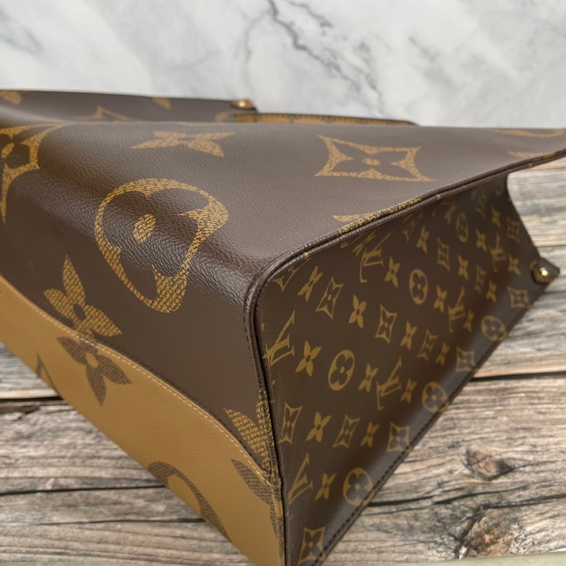 Louis Vuitton 路易威登M44576經典ONTHEGO Monogram Reverse帆布 #購物包 / #手提包 / #肩背包-11