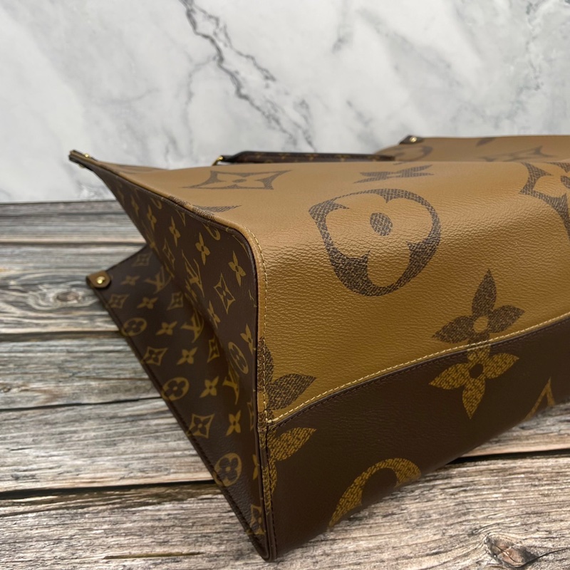 Louis Vuitton 路易威登M44576經典ONTHEGO Monogram Reverse帆布 #購物包 / #手提包 / #肩背包-12