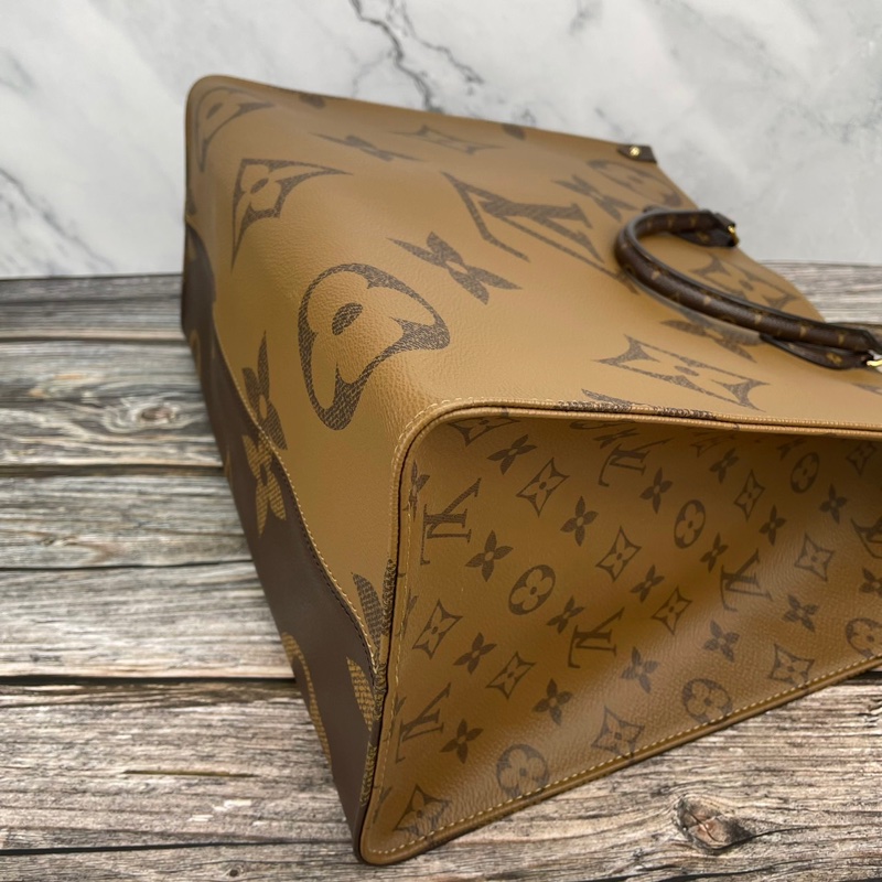 Louis Vuitton 路易威登M44576經典ONTHEGO Monogram Reverse帆布 #購物包 / #手提包 / #肩背包-13