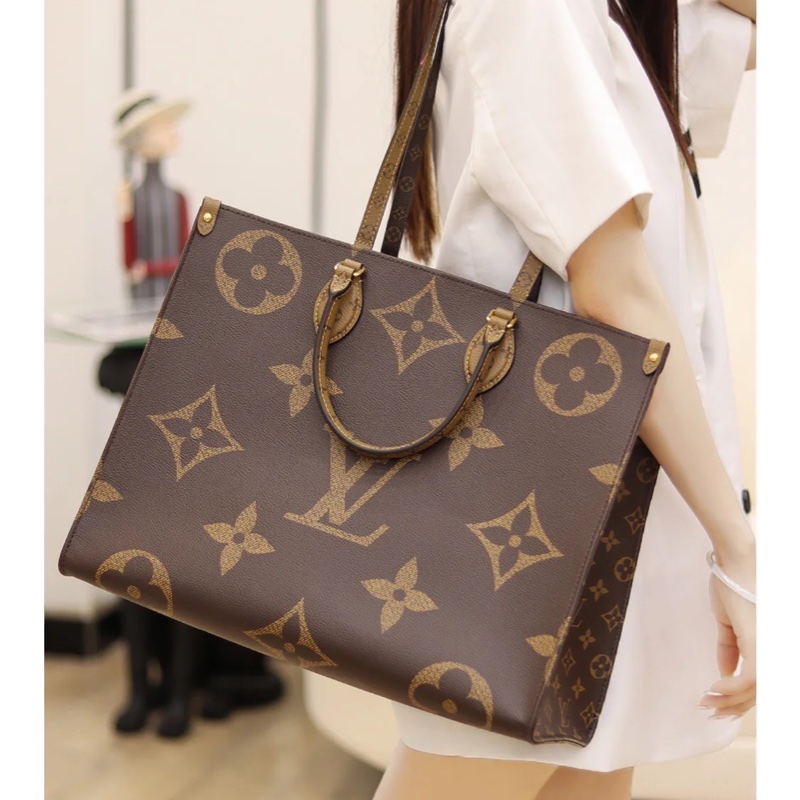 Louis Vuitton 路易威登M44576經典ONTHEGO Monogram Reverse帆布 #購物包 / #手提包 / #肩背包-2