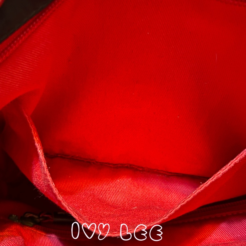 LOEWE 帆布水桶包 肩背包 VINTAGE 鏈條提把 質感黑壓印Logo 二手精品 正品-4