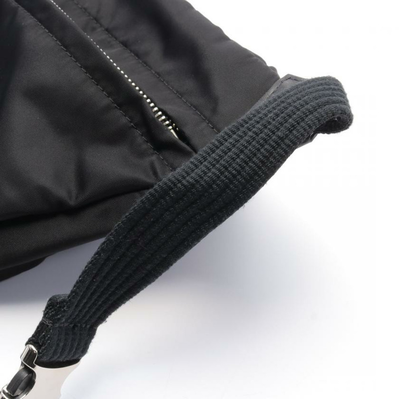 【日本直送】 中古MONCLER[AB]FELICIE 費里歇 隨身包 腰包 尼龍 皮革 黑色-5