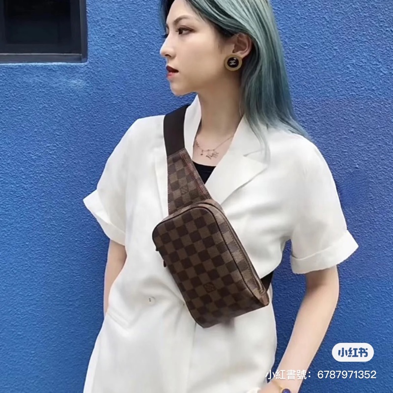 ❗️大降價秒殺價❗️#Lv #vintage #棋盤格 斜背 #胸口包 #腰包 #胸包 #男包-2