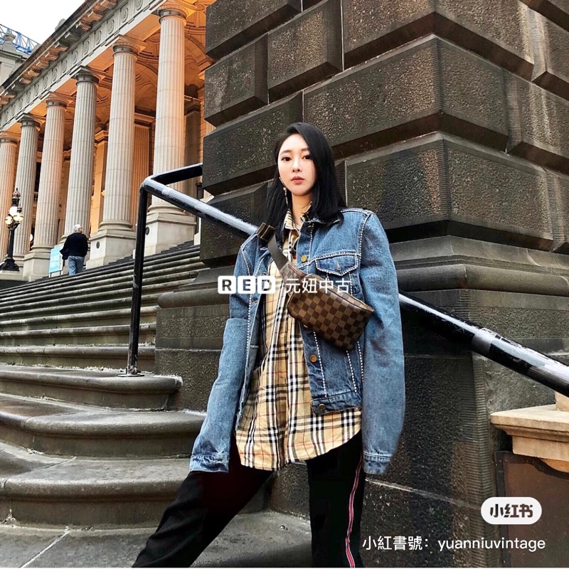 ❗️大降價秒殺價❗️#Lv #vintage #棋盤格 斜背 #胸口包 #腰包 #胸包 #男包-3