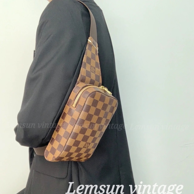 ❗️大降價秒殺價❗️#Lv #vintage #棋盤格 斜背 #胸口包 #腰包 #胸包 #男包-8