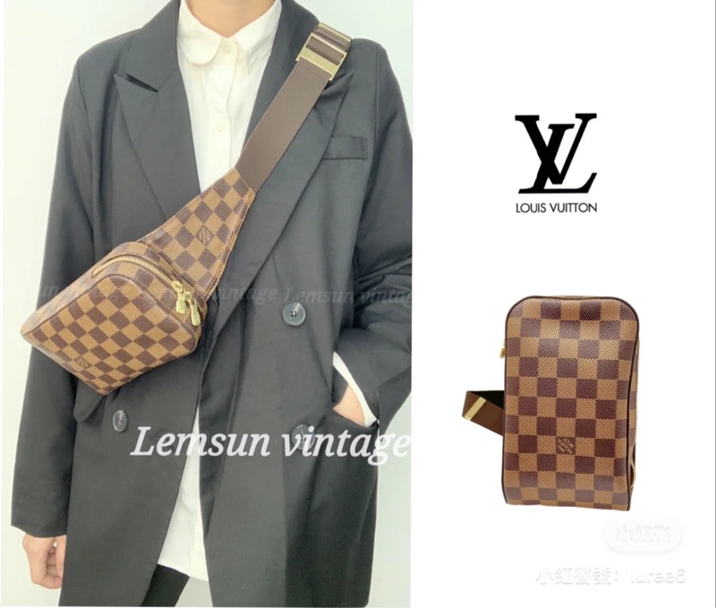 ❗️大降價秒殺價❗️#Lv #vintage #棋盤格 斜背 #胸口包 #腰包 #胸包-1