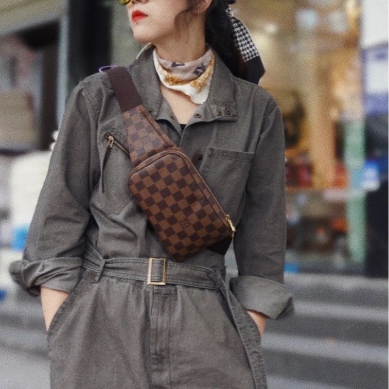 ❗️大降價秒殺價❗️#Lv #vintage #棋盤格 斜背 #胸口包 #腰包 #胸包-6
