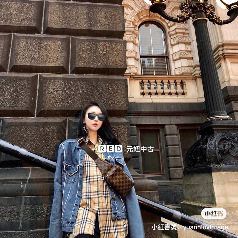 ❗️大降價秒殺價❗️#Lv #vintage #棋盤格 斜背 #胸口包 #腰包 #胸包-7