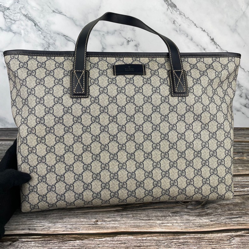 #GUCCI 211137 經典雙G緹花防水PVC拉鍊 #托特包 / #手提包-5