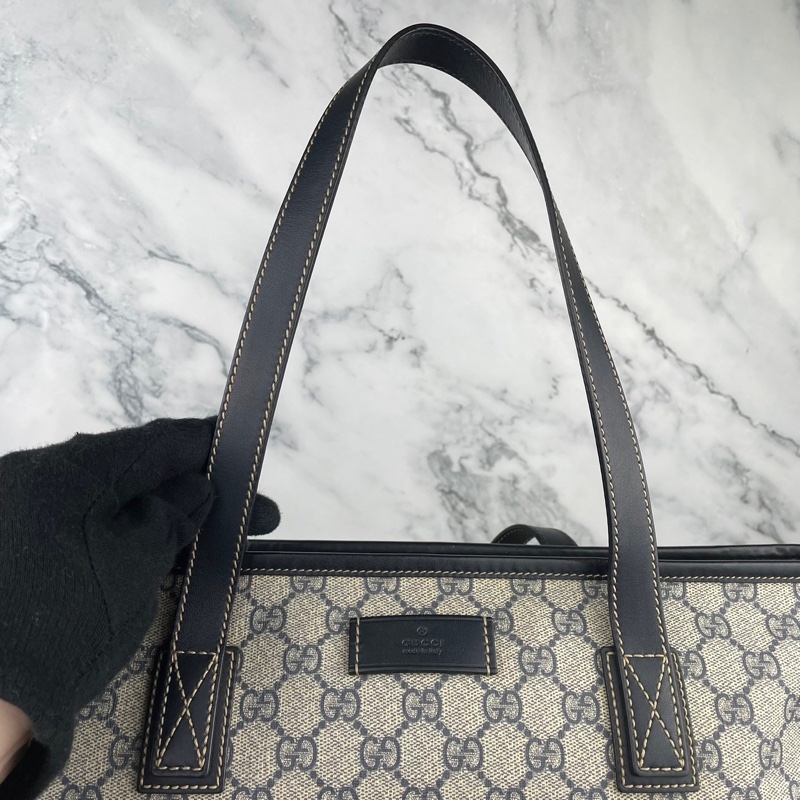 #GUCCI 211137 經典雙G緹花防水PVC拉鍊 #托特包 / #手提包-17