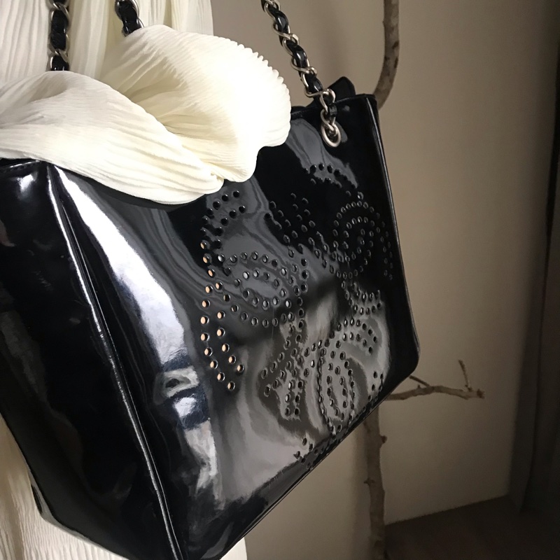 Chanel托特包/側背包/手提包/海灘包/購物包💝正品💝良好💝附贈隔層內袋-1